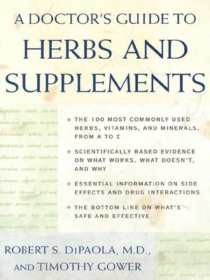 cover image of A Doctor's Guide to Herbs and Supplements